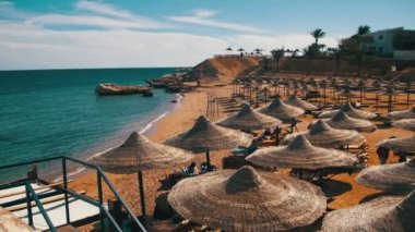 Plaj şemsiye ve şezlong Mısır Kızıldeniz