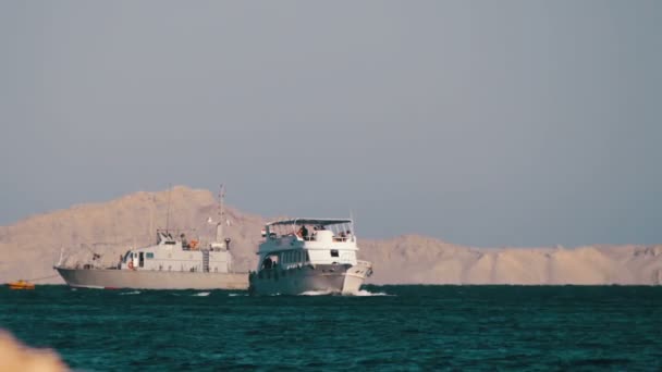 Crucero Flota en el Mar Rojo — Vídeo de stock