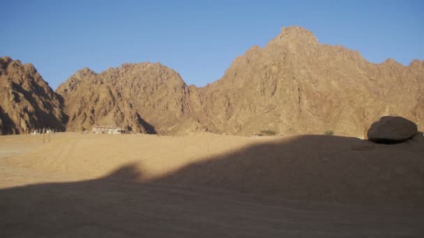 Désert en Egypte, sable et montagnes — Video