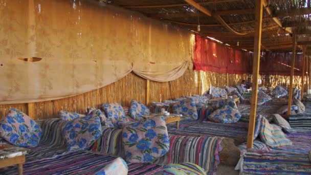 在埃及沙漠中的贝都因人定居点 — 图库视频影像