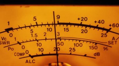 Alıcı-verici ve sinyal düzey ölçer gösterge göstergesi çevir