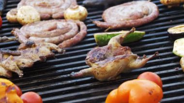 Pişirme Barbekü Delicious ve sebze ızgara