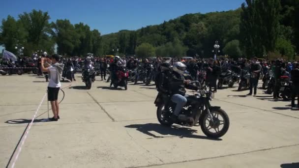 Ride motocykly na Festival — Stock video