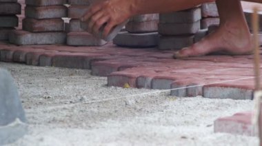 Alt döşeme parke taşı döşeme