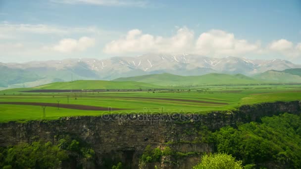 Manzara ve Ermenistan'ın dağlar. Zaman atlamalı — Stok video