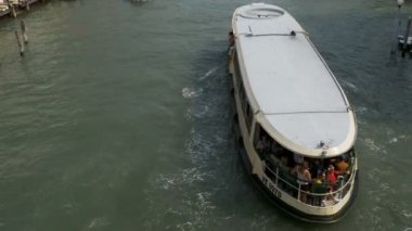 Venedik, büyük kanal manzaralı Köprüsü'nden