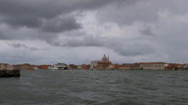 Venedik İtalya Grand Canal. Vaporetto, Venedik canal su tramvay tekne yelken