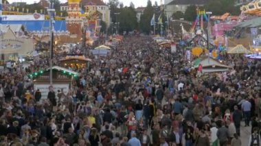 Oktoberfest hava görünümünü. Bavyera, Almanya