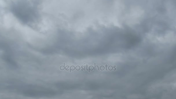 Gray Rain Clouds are Moving in the Sky. TimeLapse — Stock Video