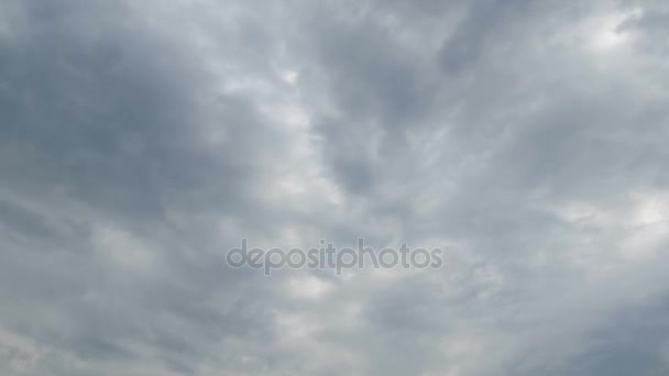Gray Rain Clouds are Moving in the Sky. TimeLapse — Stock Video