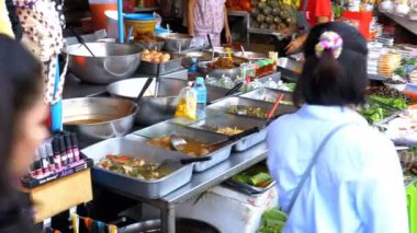 Asya sokak gıda Tayland, sokaklarında. Pattaya.