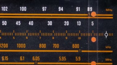 Analog Radyo arama sıklığını Vintage alıcı ölçeğini ayarlama