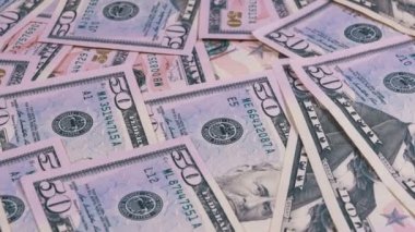 Arka planını 50 Doları Amerikan banknot değerini Döndür