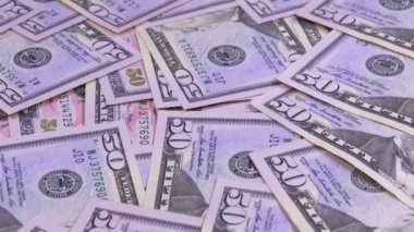 Arka planını 50 Doları Amerikan banknot değerini Döndür