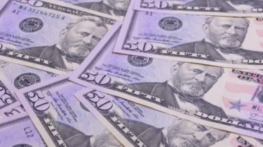 Arka planını 50 Doları Amerikan banknot değerini Döndür