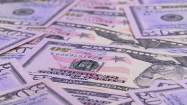 Arka planını 50 Doları Amerikan banknot değerini Döndür