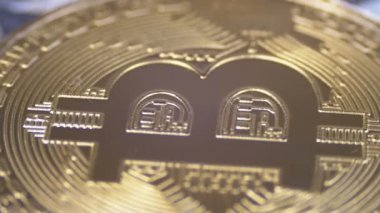 Altın Bitcoin Para Şifreleme, BTC Arka planda ABD Dolarlarıyla Döndürme