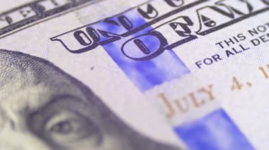 Başkan Benjamin Franklin bir yüz dolar üzerinde portresi bill Döndür