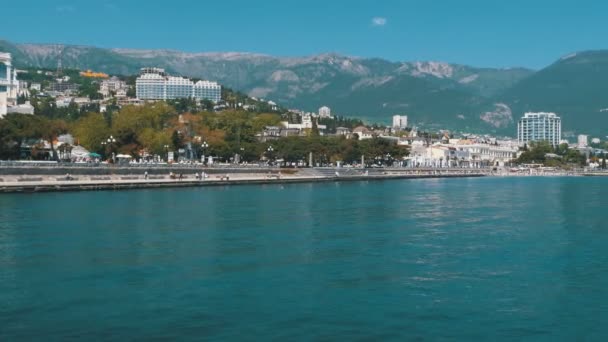 Набережну Ялти. Крим — стокове відео