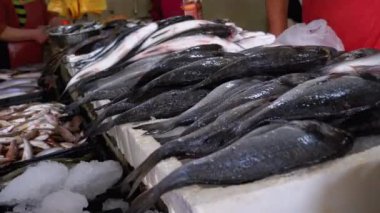 Buzda Taze Deniz Balığı Deniz Ürünleri Sokağı Marketi 'nde satıldı..