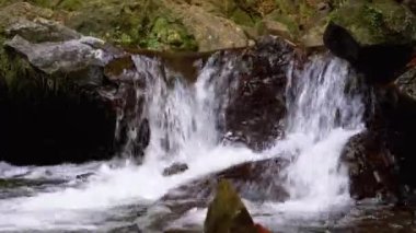 Mountain Creek. Su dağlardaki kayalıklardan aşağı akıyor.