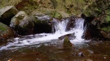 Mountain Creek. Su dağlardaki kayalıklardan aşağı akıyor.