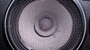 Bas Sözcüsü Membrane 'yi çalıyorum. Döngüye tabi. Vintage Kağıt Konisinin Hareketi