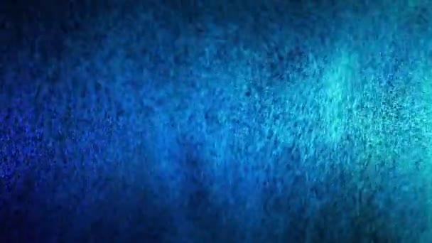 Blauw en groen water spray gemengd op een zwarte achtergrond. Langzame beweging — Stockvideo