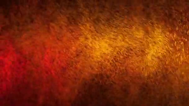 Red and Yellow Water Spray Mixed on a Black Background. Slow Motion — 비디오