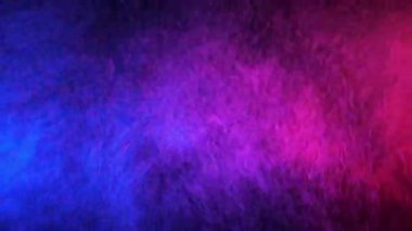 Kırmızı ve Mavi Su Spreyi Siyah Arkaplanda Karıştırılmış. Yavaş Hareket