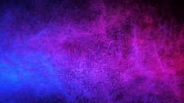 Kırmızı ve Mavi Su Spreyi Siyah Arkaplanda Karıştırılmış. Yavaş Hareket