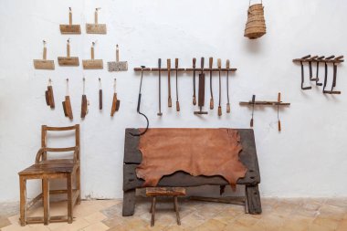 Eski iç kırsal ev.