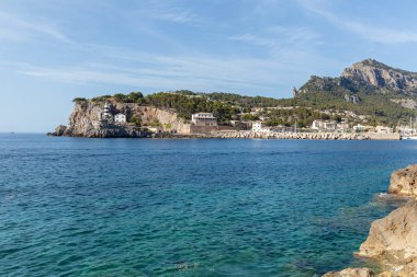 Mallorca kıyı şeridi görünümü.