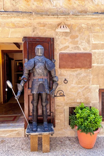 Medieval knight,Armoured medieval knight at the entrance,Medieval knight