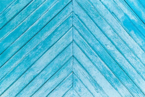 Wooden board.Close-up of the blue painted wooden texture background. — Stock Photo, Image