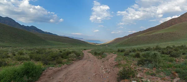 Степ плато Казахстан, транс-Ілі Алатау, Assy, — стокове фото