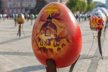 boyalı Paskalya yumurtaları 