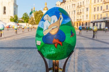  boyalı Paskalya yumurtaları 