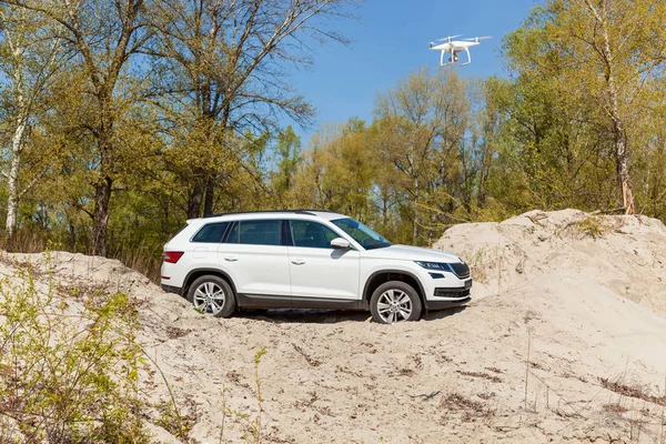 스코다 Kodiaq 2.0 Tdi 모델 2017 년 — 스톡 사진