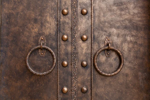 Textuur van metal van oude poort — Stockfoto