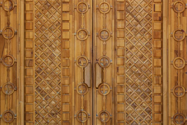 Trä textur av dörrar och styrelser — Stockfoto