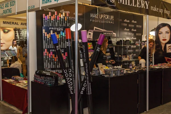 exhibition stands of cosmetics manufacturers