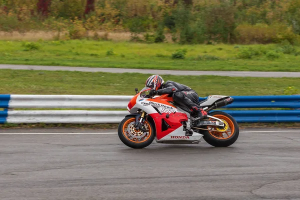 Competitions in ring motorcycle racing — Stock Photo, Image