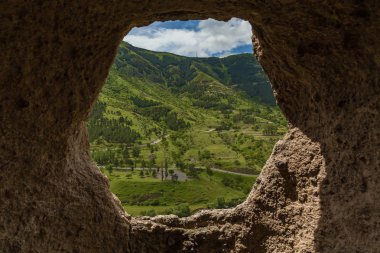 Manastır Vardzia Georgia mağara