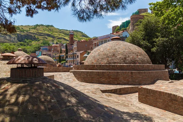 Banhos Enxofre Distrito Abanotubani Cidade Velha Tbilisi Banheiros Lowndes Geórgia — Fotografia de Stock