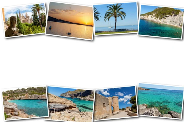 Collage travel Spain Palma de Mallorca — Stock Photo, Image