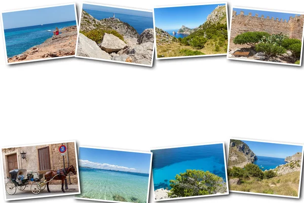 Collage travel Spain Palma de Mallorca — Zdjęcie stockowe