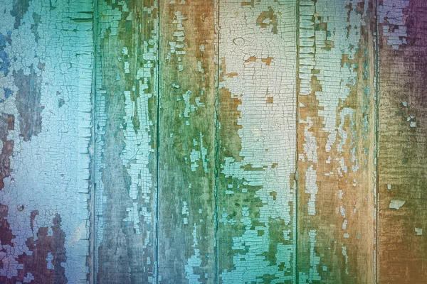 Textura Madeira Fundo Multicolorido Com Tinta Rachada Velha Para Design — Fotografia de Stock
