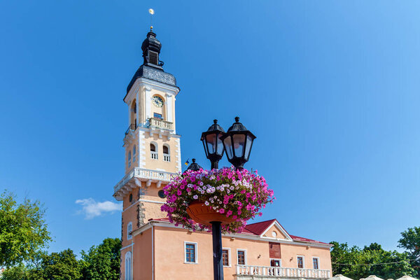 The beautiful view on Kamenetz-Podolsk Town Hall