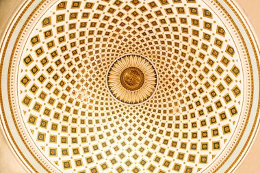 Mosta, Malta 'daki Rotunda Kubbesi' nin yakın görüntüsü